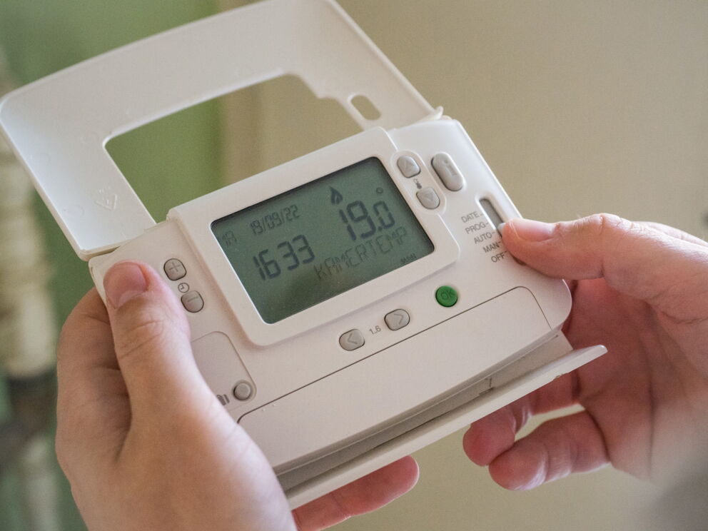 Thermostat einer Elektroheizung